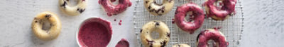 Gluten-Free Baked Blueberry Donuts