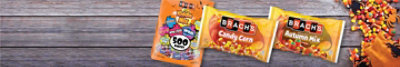 A bag of Brach's Kiddie Mix, Candy Corn, and Autumn Mix.