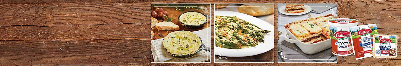 Dishes made with Galbani® cheese