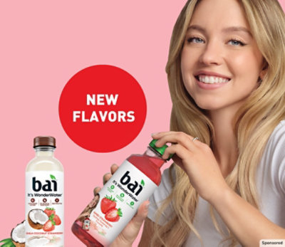 New Bai flavors, Simbu Strawberry and Shala Coconut.