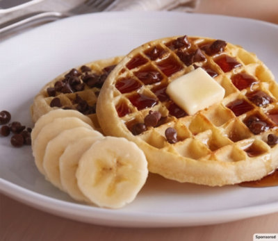 Image of a waffle highlighting Kellanova frozen breakfast. 