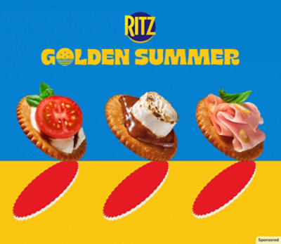 Product image of RITZ Crackers with toppings.