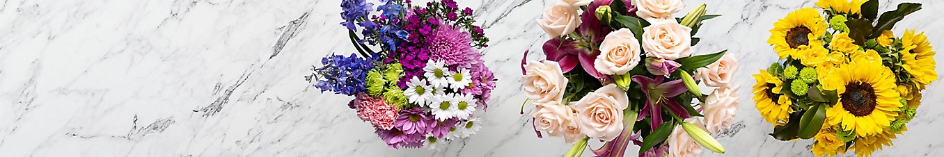 Mixed flower bouquets