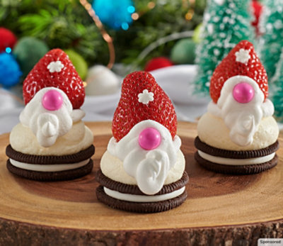 An image of OREO No-Bake Cheesecake Gnomes. 