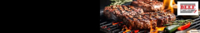 Image of beef on grill.