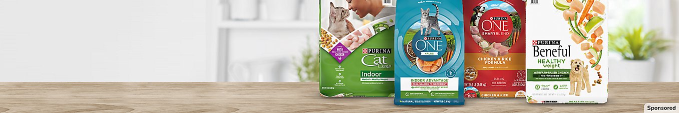Get FREE Delivery when you spend $35 on select Purina® faves.