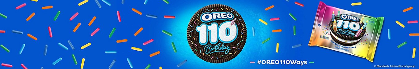 Oreo 110th Birthday Chocolate Confetti Cake