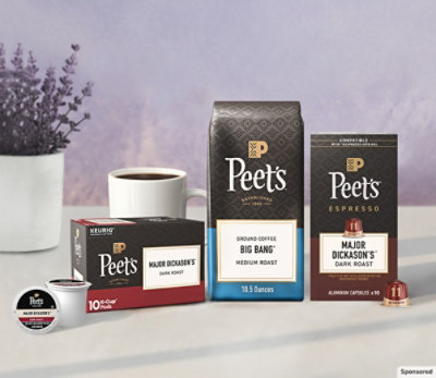An image of Peet's Coffee products.
