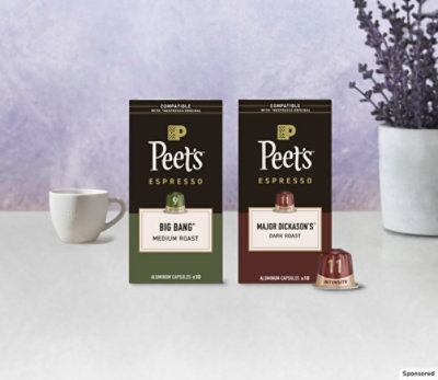 An image of Peet's Coffee products.