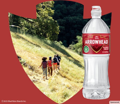 Arrowhead mountain spring water. Refreshing the West.