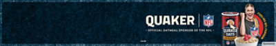 Quaker - Official Oatmeal Sponsor of the NFL. Fueling NFL Fandom. (c) 2022 TQOC