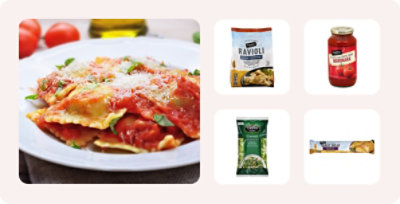 Ravioli dinner