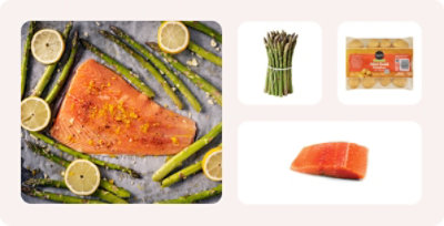 Salmon sheet pan
