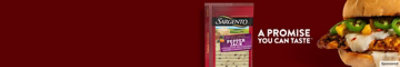 Sargento Pepper Jack Cheese package next to the Nashville Honey Crunch Chicken Sandwich.