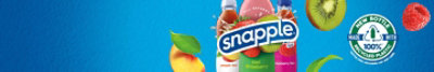 Snapple Peach Tea, 16 fl oz recycled plastic bottle, 6 pack