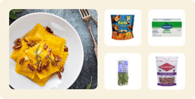 Squash ravioli