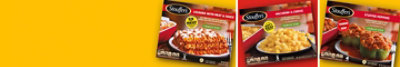 Stouffer's Frozen meals. Lazagna, Macaroni & Cheese and Stuffed Peppers.