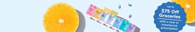 Up to $75 off Groceries with a new or transferred prescription