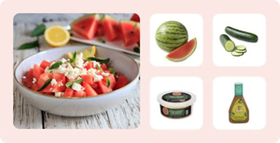 Watermelon feta salad