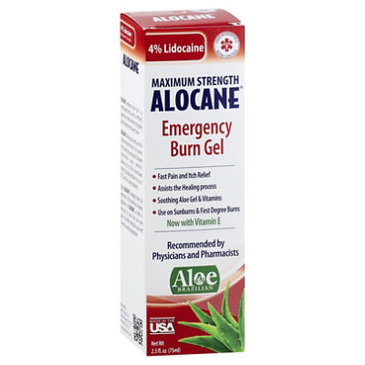Alocane Emergency Burn Gel Maximum Strength - 2.5 Oz - vons